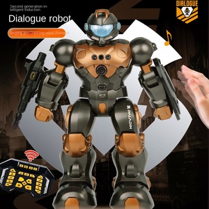 <span class=keywords><strong>Robot</strong></span> télécommandé transfrontalier programmable 2,4 GHz sans fil avec détection gestuelle, son, lumière, musique, vocalisation et commande vocale intelligente - Product Image 4