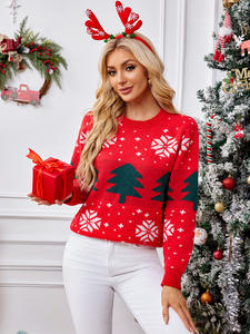 <span class=keywords><strong>Pull</strong></span> de <span class=keywords><strong>Noël</strong></span> à col rond pour femmes <span class=keywords><strong>pas</strong></span> <span class=keywords><strong>cher</strong></span> 2024 mode personnalisée hiver grande taille - Product Image 3