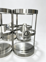 Poubelle de tri intégrée minimaliste en acier inoxydable, bac de recyclage à ouverture supérieure, pour bureau, hôtel, espace public