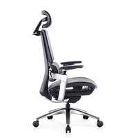 Chaise de bureau de direction moderne avec fonction pivotante, confortable, dossier haut, chaise de gérant, chaises de bureau en cuir PU, accoudoir