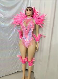 Samba carnaval hecho a mano cuentas mono conjunto de plumas <span class=keywords><strong>para</strong></span> carnaval Festival mono + collar + chal de plumas + pierna de plumas/bandas <span class=keywords><strong>para</strong></span> el brazo - Product Image 2