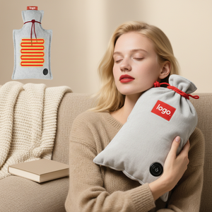 Bantal Pemanas Listrik Homey Original, Botol Air Panas yang Dapat Dipeluk, Pengisi Kapas Wol, Pemanasan Cepat, Mati Otomatis 90 Detik, Cocok untuk Perjalanan - Product Image 1