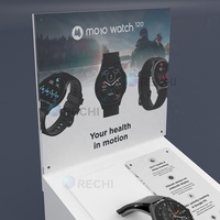 RECHI personnalisé compteur acrylique montre-bracelet détail POS présentoir support pour montre intelligente exposition support d'affichage avec signe