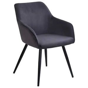 Hot Sale Modern Home Furniture Cafe Restaurant Arm Upholstered Metal Legs Fabric Velvet Dining <b>Chairs</b> - Product Image 1