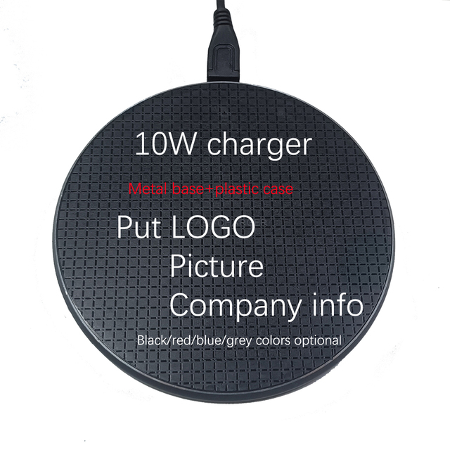 Custom Brand logo Wireless Charger Put Image Picture Print Company Infomation Oem Customized Wireless Charger Pad
