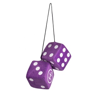 Vente chaude personnalisé en peluche pendentif floue dés en peluche douce dés en peluche jouets en peluche commande urgente - Product Image 4