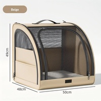 Sac à dos de transport pliable et portable quatre saisons de luxe pour chiens et chats - Lit de voyage extérieur respirant et multi-usages