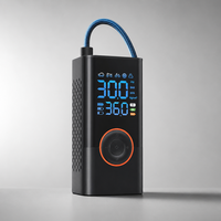 Compresseur d'air portable 150 PSI, pompe de gonflage numérique pour pneus de voiture, moto, vélo, ballon, avec batterie 3000mAh et LED