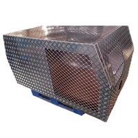Auvent de benne en aluminium de 700 mm à 1800 mm avec boîte pour chien et boîte à outils pour pick-up