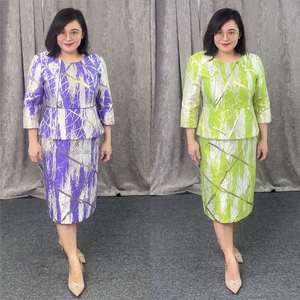 Traje de Vestir Formal de Lujo Color Morado, Dos Piezas, Personalizado, Talla Grande, Ropa de Mujer, Traje para Iglesia, Eventos y Fiestas - Product Image 2