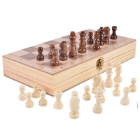 Jeu d'échecs en bois international de luxe avec logo personnalisé pour jeu de société