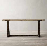Tables consoles artisanales en métal moderne personnalisables pour le mobilier de salon