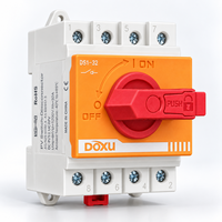 Interrupteur isolateur CC PV 1000V 32A sur rail DIN pour la distribution d'énergie photovoltaïque