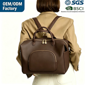 Mochila de Viaje de Cuero Vegano, Impermeable, Ligera y Duradera, Personalizada de Fábrica BSCI, Mochila de Gran Capacidad <span class=keywords><strong>para</strong></span> Mamá - Product Image 1