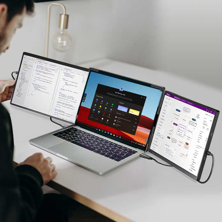 New 14" IPS Laptop Extended Dual Screen Monitor USBC HD Portable