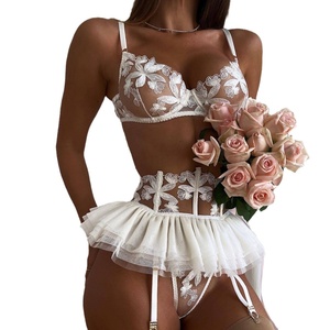 Completo <span class=keywords><strong>Intimo</strong></span> Sexy Personalizzato Lism con Motivo in <span class=keywords><strong>Pizzo</strong></span>, Bretelle Trasparenti a Tre Punti, Stile Solido per Adulti - Product Image 5