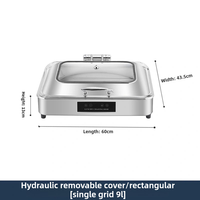 Restaurant Hydraulic Edelstahl Buffet Food Warmer Deluxe Hot Pot mit elektrischer Option Kommerzielle elektrische Chafing Dish