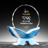 Trofeo de Cristal Cerámico de Diseño Nuevo al por Mayor, Trofeo de Cristal Personalizado, Premios, Recuerdos y Regalos