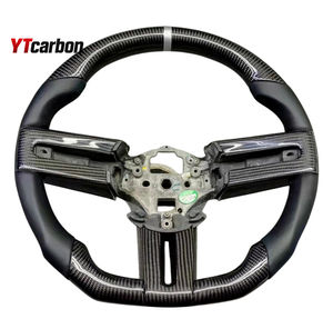 Volante in vera fibra di carbonio YTcarbon per Mustang GT 05-10, <span class=keywords><strong>accessori</strong></span> interni auto, stile racing personalizzato - Product Image 4