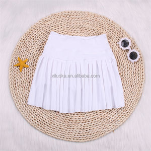 पॉकेट चिल्ड्रन एथलेटिक ट्रेनिंग प्लीटेड स्कर्ट के साथ हल्के वजन वाले किड्स फिटनेस स्कर्ट, उच्च गुणवत्ता वाली लड़कियों के योगा स्पोर्ट्सवियर - Product Image 2