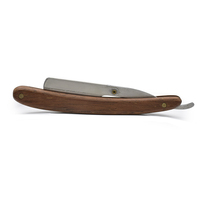 Couteau à lame pliante en acier inoxydable pour barbier, outils pour la barbe, rasoir droit durable pour hommes, logo accepté