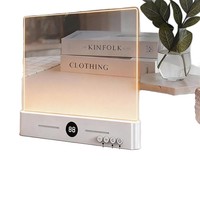 Lampe de lecture LED portable transparente transfrontalière rechargeable par USB, protection oculaire, pour dortoir, chambre, bureau, veilleuse à bouton-poussoir