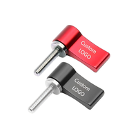 Vis de serrage manuelle M4 réglable en acier inoxydable avec bouton en alliage d'aluminium de 17 mm, adaptateur de verrouillage pour cage de caméra reflex numérique et plaque de fixation