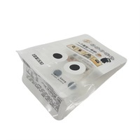 Nouvel emballage alimentaire en sachet à soufflet à 8 soudures latérales en CPP PET avec fenêtre thermoscellable, autoportant, pour pain, impression hélio