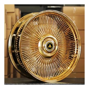 Cerchi a Raggi Knock Off da 7 Pollici Super Deep Dish per Auto d'Epoca, Lowrider, Vintage, Impala, Caprice, Cutlass, <span class=keywords><strong>Deville</strong></span> - Product Image 1