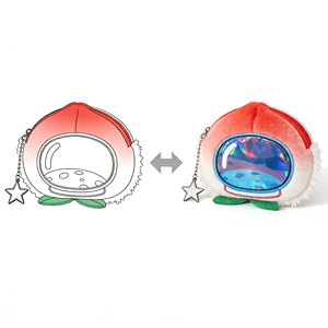 Ciondolo a Cuore in Peluche <span class=keywords><strong>di</strong></span> Cotone Super Morbido Personalizzato con Astronauta Sorridente - Trasforma il Tuo Design Cartoon - Accessorio Imbottito <span class=keywords><strong>di</strong></span> Alta Qualità - Product Image 5