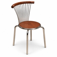 Chaise de salle à manger moderne avec dossier incurvé, structure en métal, pour restaurant, café, bureau, maison
