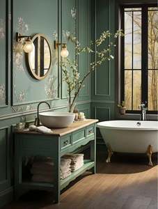 Meuble-lavabo de salle de bain de style rétro français, style rural, luxe léger, imperméable, esthétique - Product Image 4