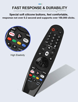 Remote Control Universal IR HUAYU RM-G3900 V3 dengan Kode Tetap untuk Magic Smart TV, Dapat Diisi Ulang via USB & Fungsi Mouse