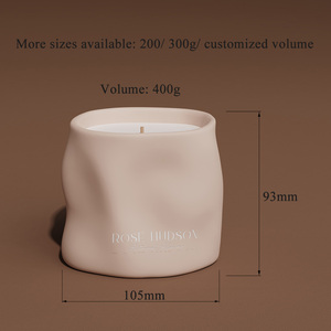 Bougie Parfumée en Cire de Soja avec Récipient en Céramique pour Cristaux de Guérison, Support Luxueux, Idée Cadeau, Décoration Maison, Pot à Bougie - Product Image 3