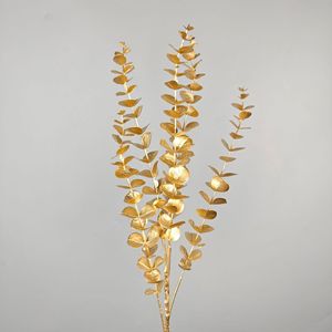 J01 Vente en gros à bas prix de plantes artificielles dorées, roses dorées, décorations florales, fleurs en vrac pour mariage, fête, événement - Product Image 2
