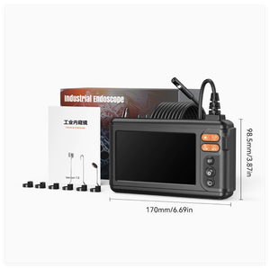 Nouveau boroscope industriel à double <span class=keywords><strong>objectif</strong></span> de 8 mm avec écran HD IPS de 5 pouces pour l'inspection des climatiseurs, des moteurs de voitures et des conduites - Product Image 3