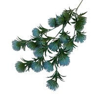 Fleur artificielle en plastique verte, tige de Dianthus artificielle, fausse boule de fleurs vertes pour mariage, Noël, Pâques, arrangement floral, décoration de la maison
