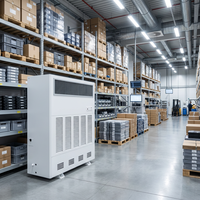 Humidificateur à film humide robuste de 40 kg/h et 10 000 m³/h pour grandes ateliers industriels, fabriqué par un fabricant OEM