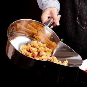 Stainless Steel Mixing Bowl For Cold Dishes Noodles Jelly Stirring Ladle Duck Beak Takeaway Spoon Commercial Kitchen <b>Tool</b> - Product Image 1