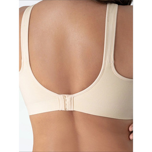 Soutien-gorge sans fil pour femmes de grande taille avec de larges seins Bralette marron de taille Extra Large Full Cup Nylon Plus Size Bra - Product Image 4