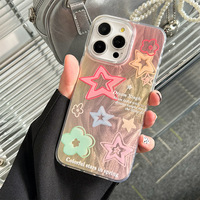 Coque de protection anti-chute Color Halo Star pour iPhone 17 16 15 14 13 12 11 Pro Max Plus Air X XR XS