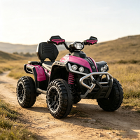 Voiture électrique tout-terrain pour enfants HT M602, 4 roues motrices, batterie 12V, véhicule électrique tout-terrain à 4 roues avec lumières LED