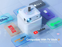 Mini 4K faisceau intelligent projecteur LED 1080P sans fil cinéma intérieur vidéo film maison intelligente 1080P Mini projecteur avec Wifi
