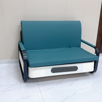Sofá Cama Plegable Compacto de 1.28 m de Ancho Personalizable - Ahorro de Espacio para Apartamentos Pequeños y Oficinas