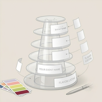 Plateau à macarons personnalisable pour mariages, fêtes, options végétaliennes