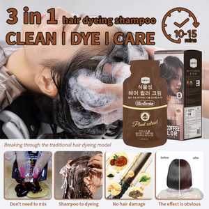 QKDS Vente en gros Sachets de coloration capillaire permanente à base de plantes, couleur noire, Halal, Shampooing colorant, Comme vu à la télé, Marque privée, Sans ammoniaque, Sans PPD, OEM - Product Image 5