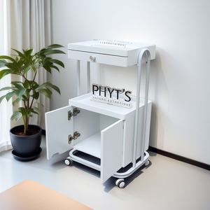 Carrito de Tres Niveles para Salón de Belleza Zxm, Carrito de Almacenamiento Rodante con Cajones para Salón de Belleza, Maquillaje, Tatuajes y Uso Doméstico - Product Image 2