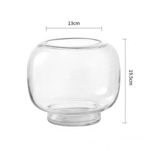 Vase nordique simple en verre transparent, arrangement de fleurs hydroponiques pour la décoration de table de salon - Product Image 5