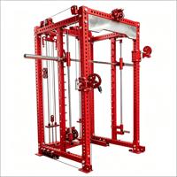 JIAQUANLONG RS-TS012 Rack d'entraînement multifonctionnel Smith en acier au carbone pour usage commercial, unisexe, fitness corps entier