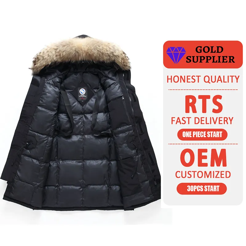 Baoyue Top Quality Wholesale Canada Style Parka Men'S Goose Down Jacket Thick Lovers' Outdoor Winter Coat
